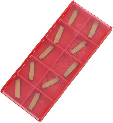 FABULETTA 10Pcs MGMN200-G Carbide Inserts 2mm Width Gold KDC Alloy for MGEHR MGIVR Grooving Toolholder Steel Cast Iron Stainless Aluminum Cutting in Kuwait