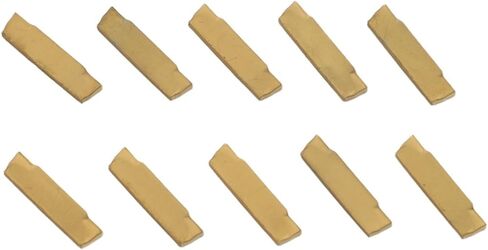 FABULETTA 10Pcs MGMN200-G Carbide Inserts 2mm Width Gold KDC Alloy for MGEHR MGIVR Grooving Toolholder Steel Cast Iron Stainless Aluminum Cutting in Kuwait