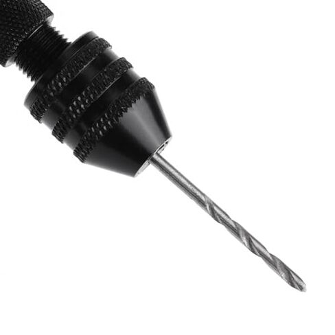 Hand Drill Bits Set,10 HSS Micro Drill Bits Mini Hand Drill Pin Vise, 0.3-3.6mm Chuck Rotary Tool for Jewelry Making Woodworking Resin Stones Craft in Kuwait