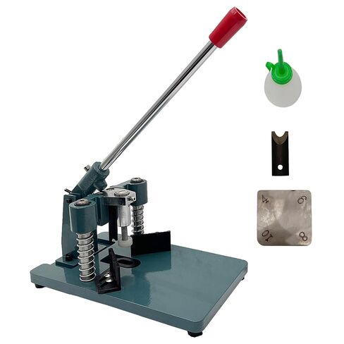 Desktop All Metal Corner Rounder Cutter with Paper Press | Manual Die Cut Machine with R6 & R10 Blades, Cuts Up to 30mm Aluminum Sheet for Business Cards, Photos, Plastic Cards in Kuwait