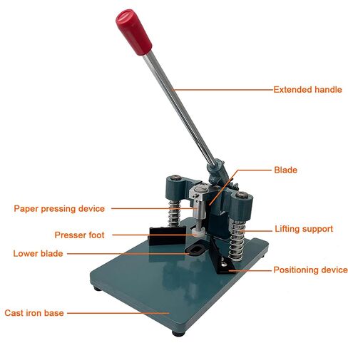 Desktop All Metal Corner Rounder Cutter with Paper Press | Manual Die Cut Machine with R6 & R10 Blades, Cuts Up to 30mm Aluminum Sheet for Business Cards, Photos, Plastic Cards in Kuwait