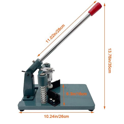 Desktop All Metal Corner Rounder Cutter with Paper Press | Manual Die Cut Machine with R6 & R10 Blades, Cuts Up to 30mm Aluminum Sheet for Business Cards, Photos, Plastic Cards in Kuwait