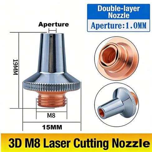 10PCS OSPRI Original FSN07-A/B Laser Cutting Nozzle D15 M8 3D Copper Nozzle for Ospri Bodor Raytools Cutter Pipe Cutting Head in Kuwait