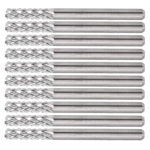 10pcs Milling Cutter Tungsten Steel High Hardness Cutting Tool PCB Steel Plates Ergonomic in Kuwait