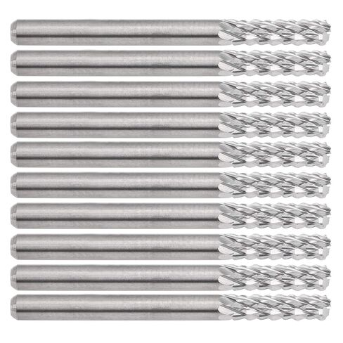 10pcs Milling Cutter Tungsten Steel High Hardness Cutting Tool PCB Steel Plates Ergonomic in Kuwait