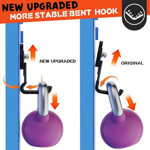 ULIBERMAGNET Upgraded Large Magnetic Hooks,Strong Heavy Duty Magnet Hooks for Power Drill,Broom,Garden Tools, Pegboard, Garage, Workshop, Hardware, 6 Pack Magnet Storage Holder for Hanging(Black) in Kuwait