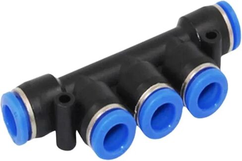 50/100/500/PCS Nylon Plastic 5 Way Pneumatic Manifold PK Series Push In Quick Connect Air Distributor Block for Hose OD 4-12mm(PK-6,500 Pcs) in Saudi Arabia