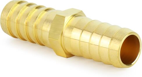 ChillWaves Brass Hose Barb Fittings, Splicer Mender Union 7/8" Barb x 7/8" Barb with Hose Clamp Hose Repair Kit For Water/Fuel/Air(3-PACK) in Kuwait