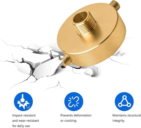 2-1/2" NST (NH) Female x 3/4" GHT Male Brass Fire Hydrant Adapter with Pin Lug Connector, Replacement for Garden Fire Equipment Hoses & Pipes in Kuwait