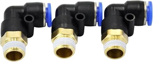10Pcs PL8-02 8mm Push In One Touch Connector 1/4 Inch Thread Pneumatic Quick Fittings in Kuwait
