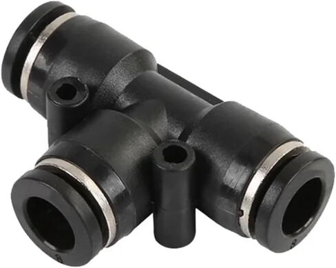 1Pcs Pneumatic Fittings Compressor Air Pipe Tube Hose Connector 4mm 6mm 8mm 10mm 12mm Quick Couplings PU PY PV PZA (Color : PY(Black), Size : 6mm) in Kuwait