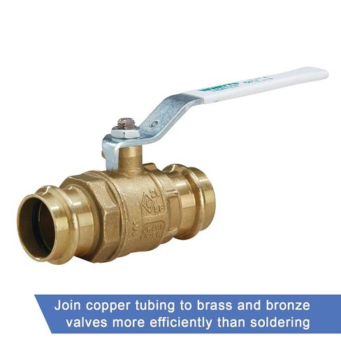 Watts 88005497 1 1/2 in Press End Brass Ball Valve in Kuwait