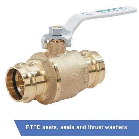 Watts 88005497 1 1/2 in Press End Brass Ball Valve in Kuwait