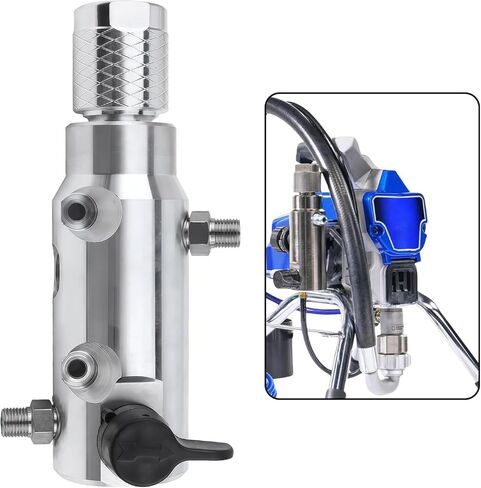 15G455 Fluid Filter Manifold Return Valve Assembly | 235014 Prime Spray Valve, Drain Valve, Fit for Graco 390 395 490 495 595 Airless Paint Sprayer, Replace 287167 in Kuwait