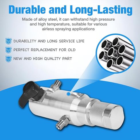 15G455 Fluid Manifold Filter Assembly Return Valve 287167 | Fit for Graco Ultra Max II Ultimate Super Nova MX 11 ST Max II FinishPro 390 395 490 495 595 Airless Paint Sprayer in Kuwait