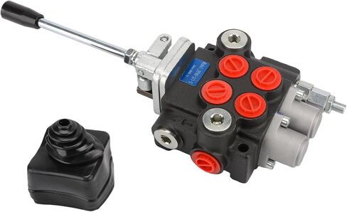 Hydraulic Control Valve with Joystick, 2 Spool 11GPM Hydraulic Directional Valve for Log Splitters, Tractors Loaders in Kuwait