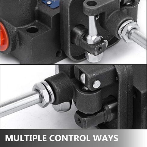 VEVOR 2 Spool Hydraulic Joystick Control Valve 11gpm Hydraulic Valve Hydraulic Directional Control Valve Double Acting Relief Valve Range Reach Up to 3600 PSI for Tractors Loaders Tanks Log Splitters in Kuwait
