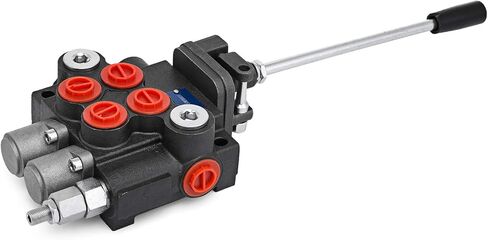 VEVOR 2 Spool Hydraulic Joystick Control Valve 11gpm Hydraulic Valve Hydraulic Directional Control Valve Double Acting Relief Valve Range Reach Up to 3600 PSI for Tractors Loaders Tanks Log Splitters in Kuwait