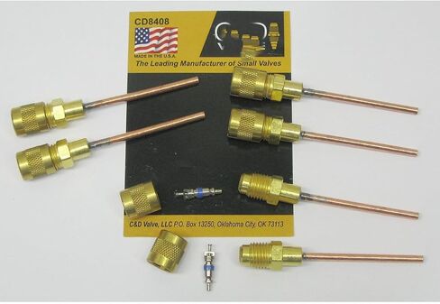 Replacement for C&D Copper Tube Access Valve 1/8" CD8408 Package of 6 Compatible with C&D Valve. in Kuwait