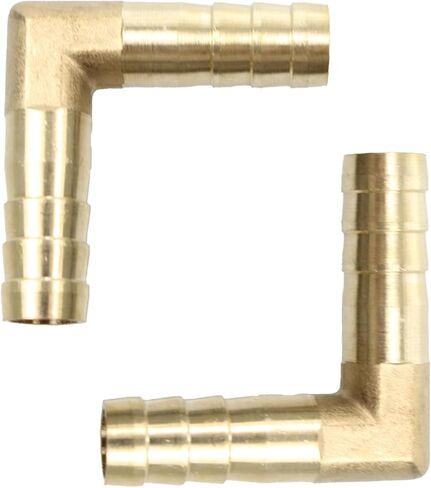 Septe 90 Degree L Right Hose Elbow Copper double plug pagoda elbow,double plug pagoda elbow，2PCS（ 3/8" 10mm ） in Kuwait