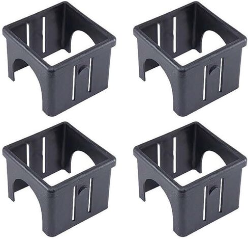 Square Tube Sleeve Fitness Equipment Accessories PP PE Hollow Bushing for Variable Diameter Plastic Tubing 40-60mm 4PCS(C) in Saudi Arabia