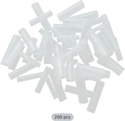 200 Pcs Silicone Grafting Sleeves, Plant Protection Tube for Branches, Fruit Tree Repair Tool, Flower Grafting, Promoting Recovery, High Success Rate, Translucent, Flexible in Saudi Arabia