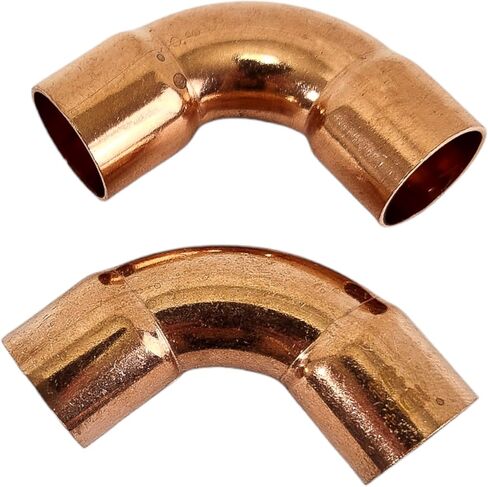 Copper Pipe Elbow Fittings – 3/4-inch OD, 90-Degree Long Radius Elbow, C x C Sweat Joint, Ideal for HVAC, Plumbing, and Refrigeration Systems (Pack of 2) in Kuwait