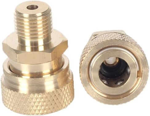 2 Pack M10 Male Connector to 8mm Quick-Disconnect Female Socket Quick Connect Valve Adapter for PCP Air Compressor Fill Paintball Tank Air Pump PCP Hand Pump Air Filter Water-Oil Sparator in Kuwait