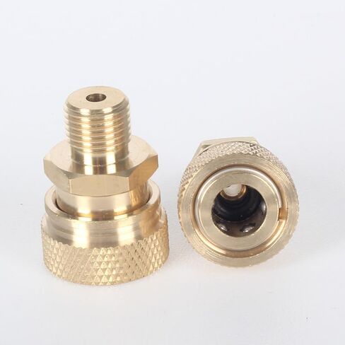 2 Pack M10 Male Connector to 8mm Quick-Disconnect Female Socket Quick Connect Valve Adapter for PCP Air Compressor Fill Paintball Tank Air Pump PCP Hand Pump Air Filter Water-Oil Sparator in Kuwait