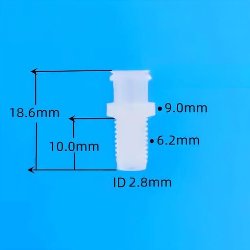 Female Luer Lock 1/4-28UNF Male Threaded to Luer Fitting for Aquariums Gardens Home Use and Hydraulic Connections, Extended PP 25PCS in Kuwait