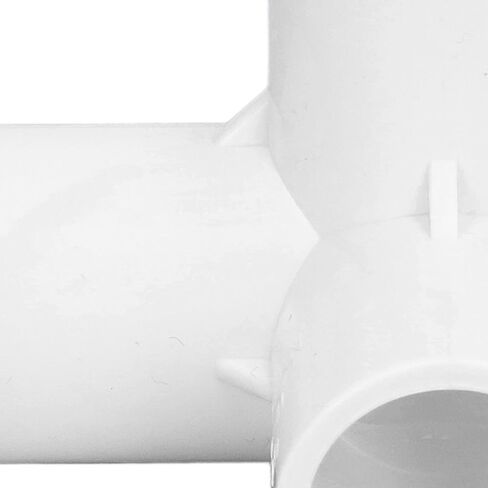 3 Way Pipe Fittings PVC Plastic Right Angle Tee Connector 20mm Inner Diameter for Water Pipes Furniture Greenhouse Tents White 10PCS in Kuwait