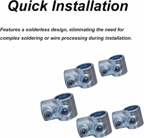 2 Pcs Single-Socket 90° Tee Structural Pipe Fitting Fits Nominal Actual Heavy Duty Structural Pipe Fittings for Industrial Construction Shelving Railing Handrail and Frame（G1-1/4"） in Kuwait