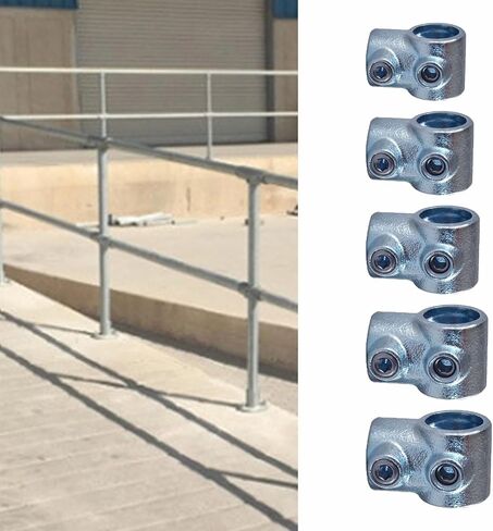 2 Pcs Single-Socket 90° Tee Structural Pipe Fitting Fits Nominal Actual Heavy Duty Structural Pipe Fittings for Industrial Construction Shelving Railing Handrail and Frame（G1-1/4"） in Kuwait