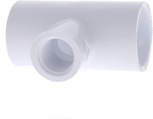 محول تي شيرت لتقليل PVC، 1 بوصة منزلق × 1 بوصة منزلق × 1/2 بوصة FPT، وصلة توصيل بخيط أنبوب أنثى in Kuwait