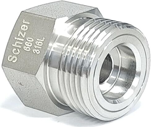 1 PC CGA660 To 1/4" NPT Male 1/4" Tube Auto Welding End SUS316L Stainless Steel Pipe Fitting Connector Coupler Adapter(CGA660 To 1l4 NPTM) in Kuwait