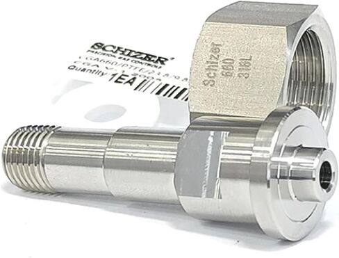 1 PC CGA660 To 1/4" NPT Male 1/4" Tube Auto Welding End SUS316L Stainless Steel Pipe Fitting Connector Coupler Adapter(CGA660 To 1l4 NPTM) in Kuwait