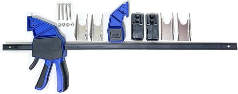 18" Quick Coupler Hand Clamp Includes 4 Pcs Duo-Jaw Sets(2 * 1/2" & 3/4" and 2 * 7/8" & 3/8" Jaw) for Hydraulic Pipe Clamps Quick mate Coupler Tool Suitable Excavators, Tractors, Cranes, etc in Kuwait