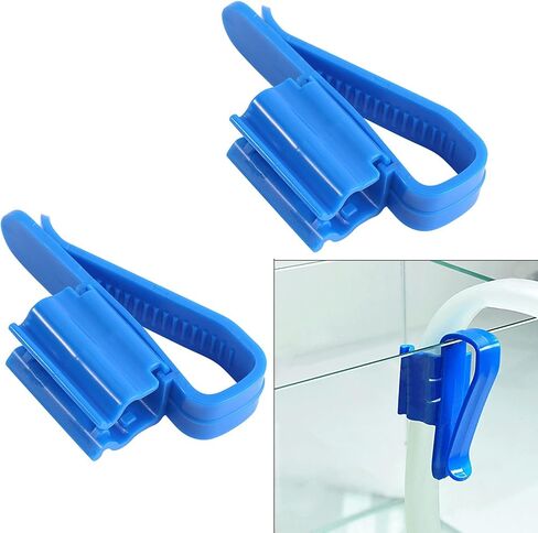 Adjustable Hose Clip, Fish Tank Plumbing Accessories, Reusable for Aquarium Cleaning Accessories (Blue) in Kuwait