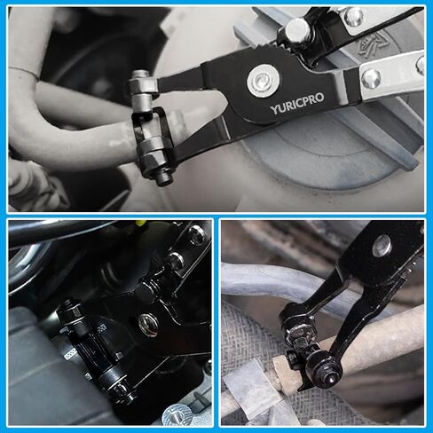 130Pcs 6-25mm Spring Band Hose Clamps With Hose Clamp Plier Assortment Kit，Constant Tension Radiator Hose Clamps，for Fuel Lines, Silicone, Vacuum Hoses，Water Pipe in Kuwait