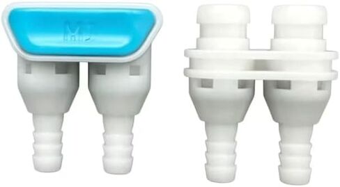 Dual Path Quick Connect Hose Fitting with 1/4" Barb, Leakproof Male Female Replacement Tube Adapter for Cold Therapy Machine, Home Ice Water Circulation Cooling System Connector in Kuwait