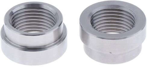 2-Pack 1/2 "NPT صامولة ألومنيوم قابلة للحام، صامولة وصلة لحام مستديرة لتركيبات الأنابيب، ملحقات الأجهزة للخزان، الأنابيب، أو المشعب in Kuwait