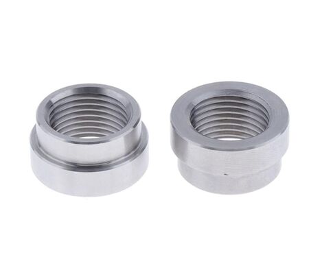 2-Pack 3/4" NPT Aluminum Weldable Nut, Round Weld Joint Nut for Pipe Fittings, Hardware Accessories for Tank, Tubing, or Manifold in Kuwait