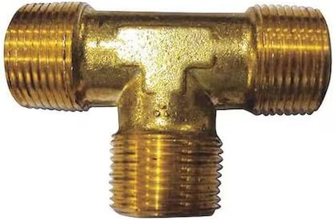 6Ayv3 Brass Male Tee 3/8 In Male Npt X 3/8 In Male Npt in Kuwait