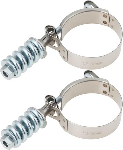 2 Pack 3.25 Inch T Bolt Spring Clamps Stainless Steel 78 to 86 mm for Automotive Hose in Kuwait