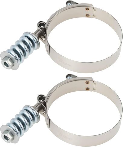 2 Pack 3.25 Inch T Bolt Spring Clamps Stainless Steel 78 to 86 mm for Automotive Hose in Kuwait