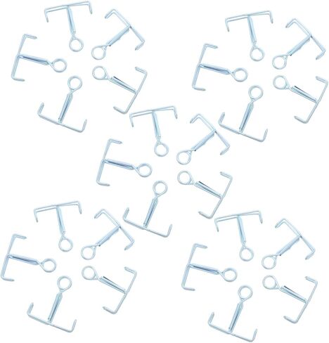 NOLITOY 25pcs Laboratory Spring Clamp for Flexible Latex Tubes – Rubber Hose Water Stop Clip with Flat Jaw Design for Scientific Testing and Experimental Flow Control in Saudi Arabia