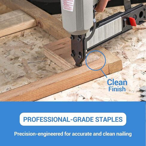 meite 18 Gauge 1/4-Inch Narrow Crown Staples 1-Inch Length Heavy Duty Galvanized Upholstery Staples for Electric or Pneumatic Narrow Crown Stapler Guns (4,000 PCS) in Kuwait