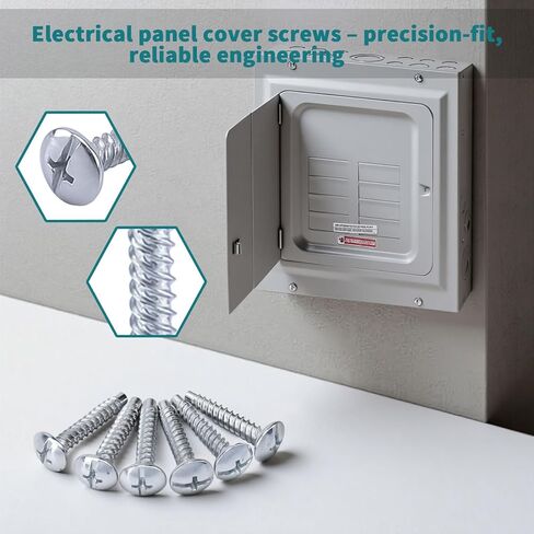 Load Center Cover Screws for Eaton LCCSCS Cover Screw (12 Pack) Alloy Steel Zinc Plated Electrical Panel Screws for Eaton & Cutler-Hammer Circuit Breaker Box Covers Replacement in Kuwait