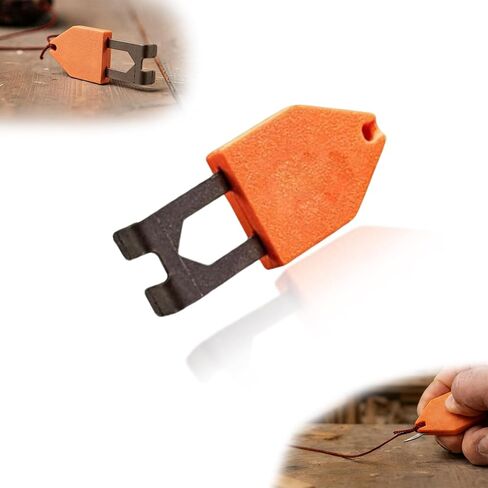 Rope Anchor Hook for Chalk Line One Handed Portable Layout Tool for Solo Construction, Spring Loaded Instant Fixing End Hook, No-Nail Chalk Line Clip for Framing, Carpentry & Flooring (2) in Kuwait
