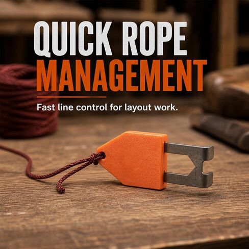 Rope Anchor Hook for Chalk Lines, Portable One-Handed Layout Tool for Carpentry & Construction, Pin Anchor for Straight Line Positioning(1PCS) in Kuwait